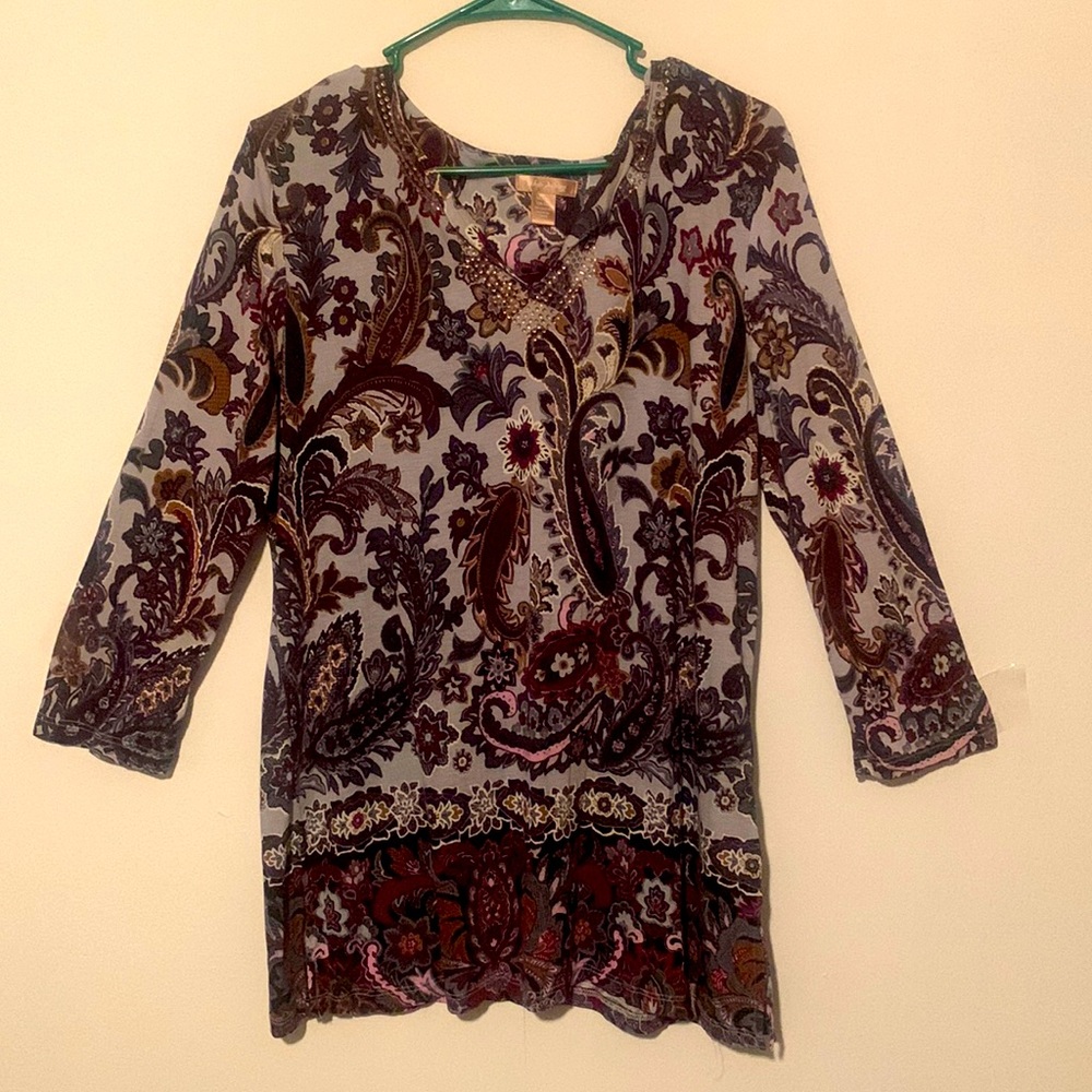 White Stag Long Sleeve Tunic/Blouse